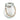 Clear glass lantern with a rope handle on a white background