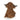 Plush doorstop modelled on a cute Highland cow with horns on a white background