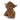 Doorstop cute Highland cow with large horns on a white background