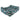 Floral and bird patterned dark green-coloured dog bed with sides on a white background