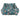 Floral and bird patterned dog bed with sides on a white background