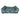 Floral patterned dark green dog bed with sides on a white background