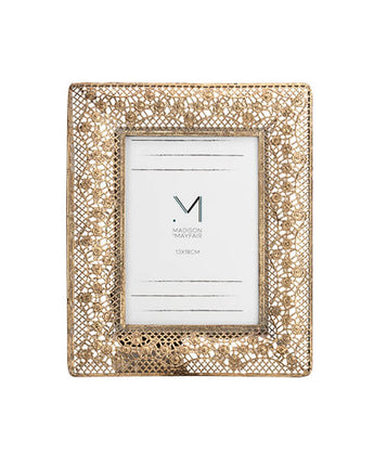 Rectangle Gold Antique Small Photo Frame