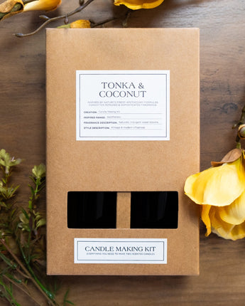 Candle Making Gift Set in Tonka & Coconut Essence