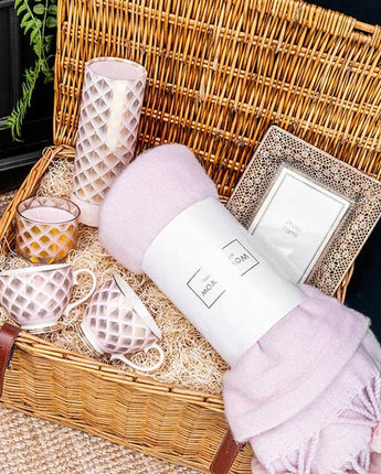 The SoHo Gift Hamper in a Brown Woven Basket