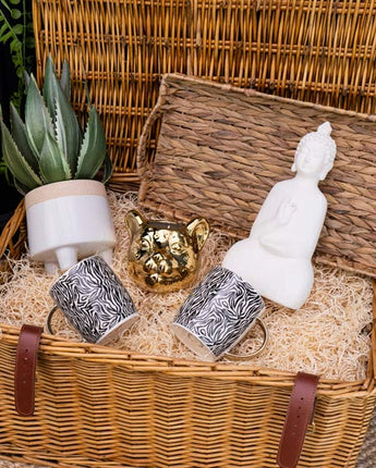 The Manhattan Gift Hamper in a Brown Woven Basket