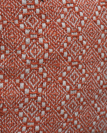 Textured Woven Moroccan Style Throw in Terracotta