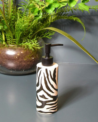 Soap Dispenser Zebra Black/White