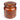 An amber glass jar oud candle with a matching lid, decorated with autumn bird and pumpkin illustrations