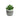 Chic Green Lifelike Succulent in Black and White Geometric Pot