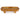 Food tray mango wood food tray raised on feet with gold fruit detailing, front view