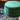 Emerald Green Round Ottoman Stool with a Gold Base