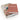 A pair of decorative gift storage boxes with a terracotta pink cover featuring a geometric pattern