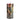Tall green glass LED candles with floral and bird design