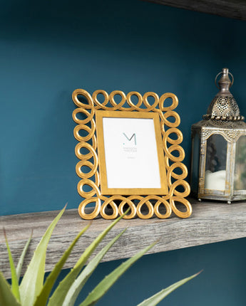 Radiant 5x7" Gold Spiral Photo Frame