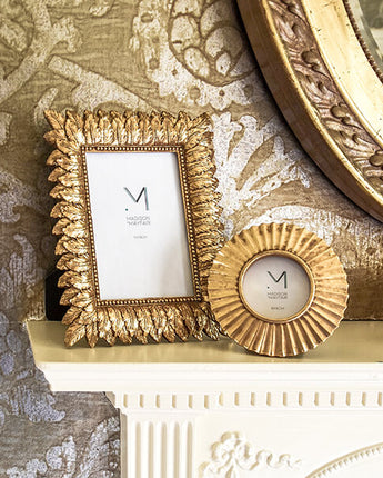 Art Deco Style Gold Leaf Design Photo Frame