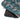 Floral and bird patterned dog travel bed fabric with a black interior