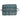 Floral patterned green dog travel bed from the side on a white background