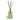 A green glass home scent diffuser bottle with a matching glass lid on a white background