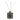 A reed mist diffuser bottle made of smoky translucent green glass with a black highland cow illustration