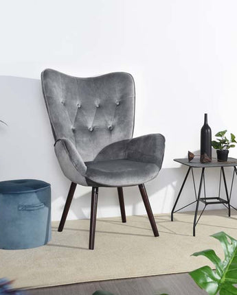 Kas Armchair Velvet Grey KD