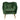 Emerald Green Kensington Velvet Chair with Padded Cushion and Gold Legs