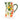 White pitcher with painted tomatoes on white background.