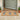 Lavender plant pot coir doormat at front door entrance