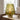 Large green ridged glass LED table lamp