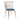 Blue Lexi Dining Chair with Gold Frame and Cushioned Seat
