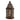 Artisan Medium Brown Lantern with Intricate Cut-Out Design