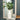 Art Deco Style Cream Vase with a Wide Neck