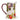 Milk jug ceramic milk jug with fig and pomegranate pattern, detail 02