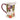 Milk jug ceramic milk jug with fig and pomegranate pattern, detail 03