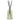 Green reed diffuser refill bottle with black sticks on a white background