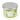 A mint green scented eucalyptus candle in a clear glass jar, featuring a white label