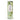 A tall cylindrical tin of scented tealights with a botanical illustration of green eucalyptus leaves