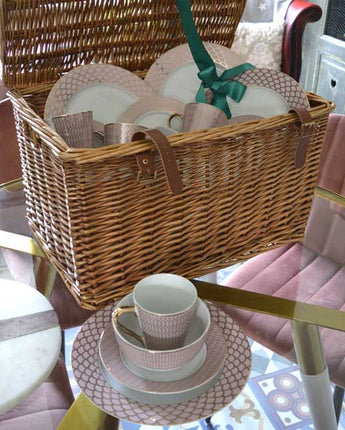 The Lennox Hill Gift Hamper in a Brown Woven Basket