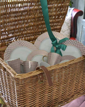 The Lennox Hill Gift Hamper in a Brown Woven Basket