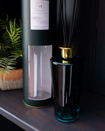 Refreshing Neroli Cotton Scented- Reed Diffuser in Sleek Glass Bottle, 500ML