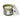 Luxury scented candle in a decorative tin with olive design on a white background