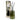 Green luxury reed diffuser bottle with decorative packaging featuring olive design on a white background