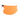 An orange pumpkin décor piece with a small dark brown stem, shown on a plain white background.