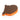 A folded-up piece of orange paper pumpkin décor, shown on a plain white background.