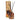 An amber reed diffuser bottle and its container on a white background