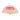 Pink hand fan with red text on a white background