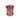 Candle jar with strawberry design on a white background