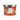 Decorative tomato scented candle with lid on surrounded by white background.