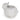 A ceramic Highland cow-shaped white candle holder with a textured body and an open top