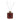 A room fragrance diffuser bottle made of translucent dark amber glass with a black bull graphic